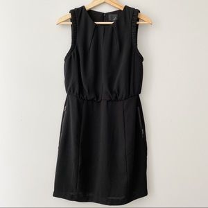 Greylin Mini Black Dress LBD Sleeveless Pockets S